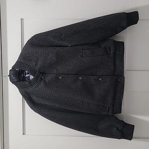 Well Worn Dark Gray Bomber Jacket NWOT